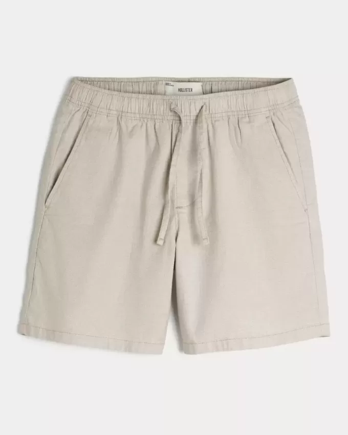 Shorts aus Leinenmischung über dem Knie Shorts aus Leinenmischung über dem Knie