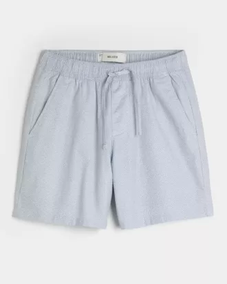 Shorts aus Leinenmischung über dem Knie