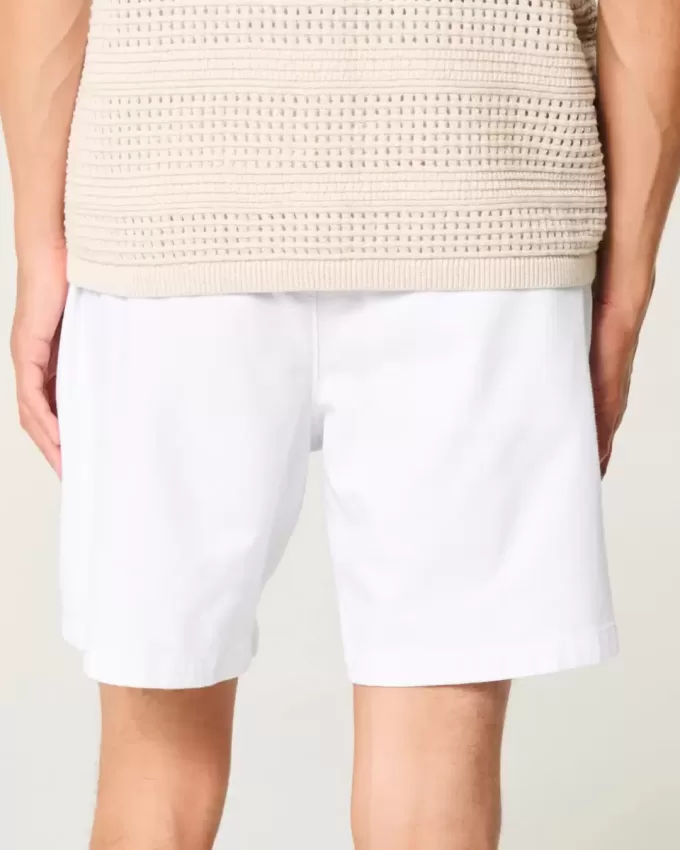 Shorts aus Leinenmischung über dem Knie Shorts aus Leinenmischung über dem Knie