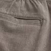 Shorts aus Leinenmischung über dem Knie