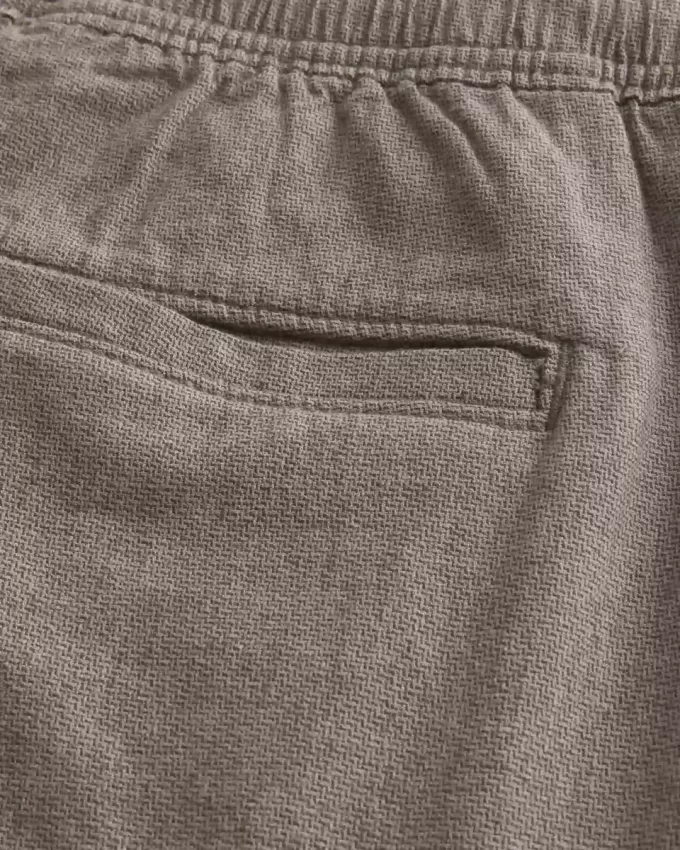 Shorts aus Leinenmischung über dem Knie