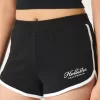 Shorts mit hohem Bund und Logo Shorts mit hohem Bund und Logo