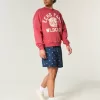 Shorts zum Überziehen mit amerikanischem Flaggenmuster bis zur Mitte des Oberschenkels Shorts zum Überziehen mit amerikanischem Flaggenmuster bis zur Mitte des Oberschenkels