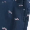 Shorts zum Überziehen mit amerikanischem Flaggenmuster bis zur Mitte des Oberschenkels Shorts zum Überziehen mit amerikanischem Flaggenmuster bis zur Mitte des Oberschenkels