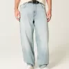 Skater-Baggy-Jeans in heller Waschung Skater-Baggy-Jeans in heller Waschung