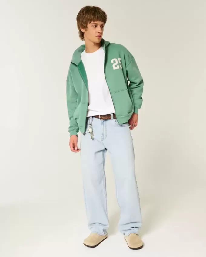 Skater-Baggy-Jeans in heller Waschung Skater-Baggy-Jeans in heller Waschung