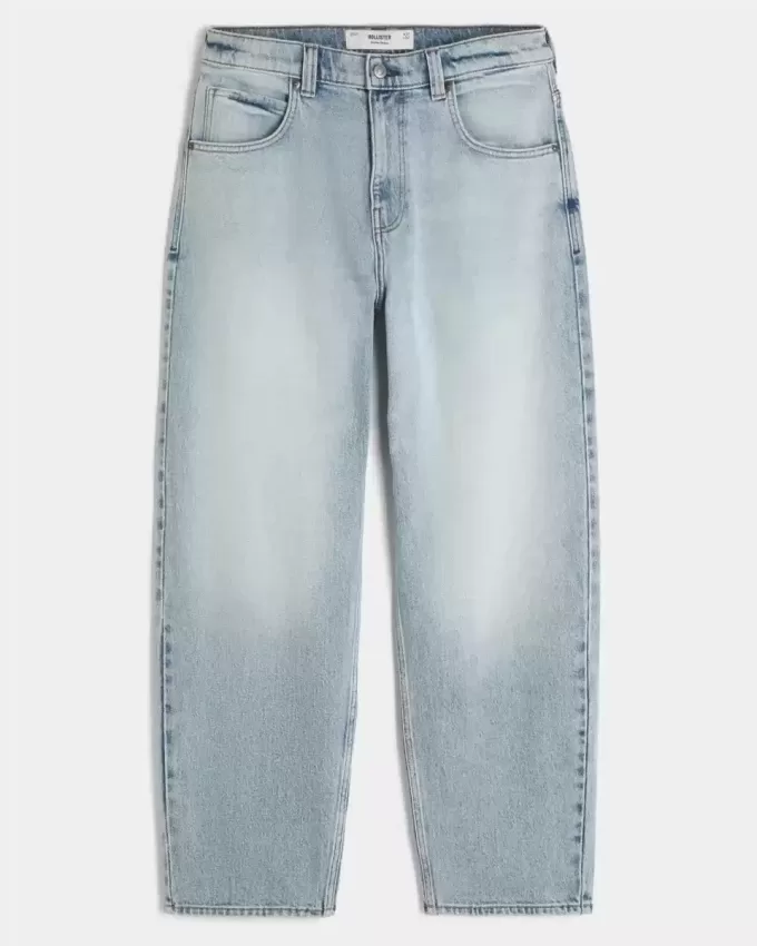Skater-Baggy-Jeans in heller Waschung Skater-Baggy-Jeans in heller Waschung