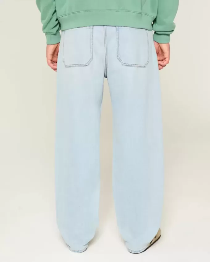 Skater-Baggy-Jeans in heller Waschung Skater-Baggy-Jeans in heller Waschung