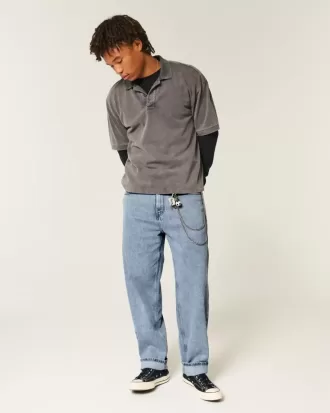 Skater-Baggy-Jeans in mittlerer Waschung