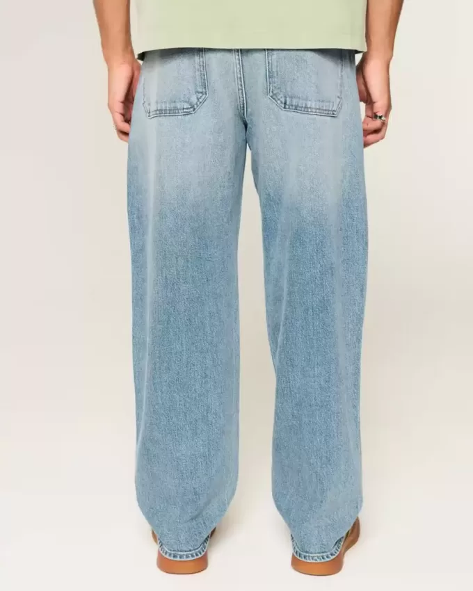 Skater-Baggy-Jeans in mittlerer Waschung Skater-Baggy-Jeans in mittlerer Waschung