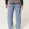 Skater-Baggy-Jeans in mittlerer Waschung Skater-Baggy-Jeans in mittlerer Waschung