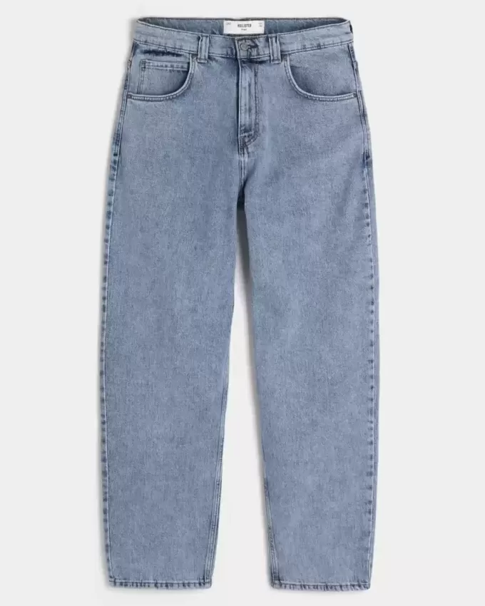 Skater-Baggy-Jeans in mittlerer Waschung Skater-Baggy-Jeans in mittlerer Waschung