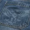 Skater-Baggy-Jeans mit Adler-Grafik in mittlerer Waschung Skater-Baggy-Jeans mit Adler-Grafik in mittlerer Waschung