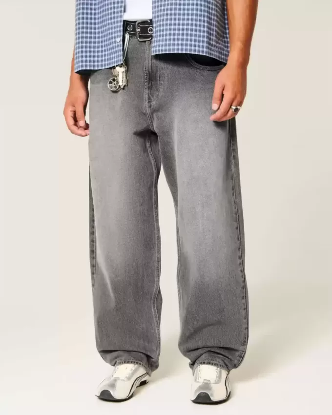 Skater-Baggy-Jeans mit Grafik Skater-Baggy-Jeans mit Grafik