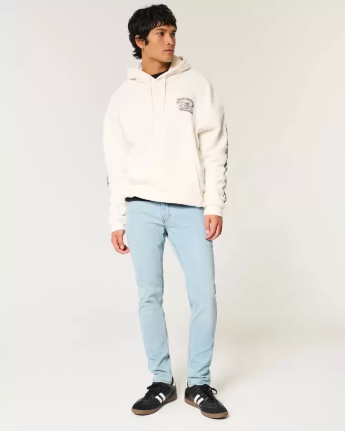 Skinny-Jeans in heller Waschung