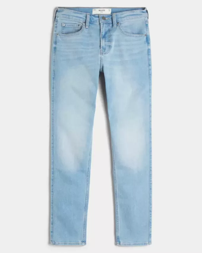 Skinny-Jeans in heller Waschung