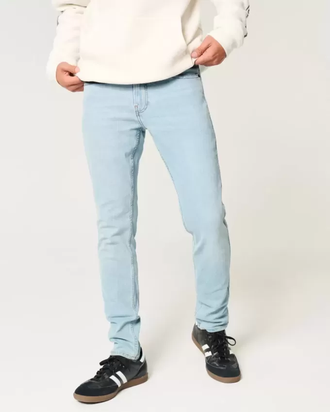 Skinny-Jeans in heller Waschung