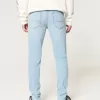 Skinny-Jeans in heller Waschung