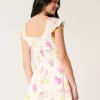 Skort-Kleid mit Flatterärmeln