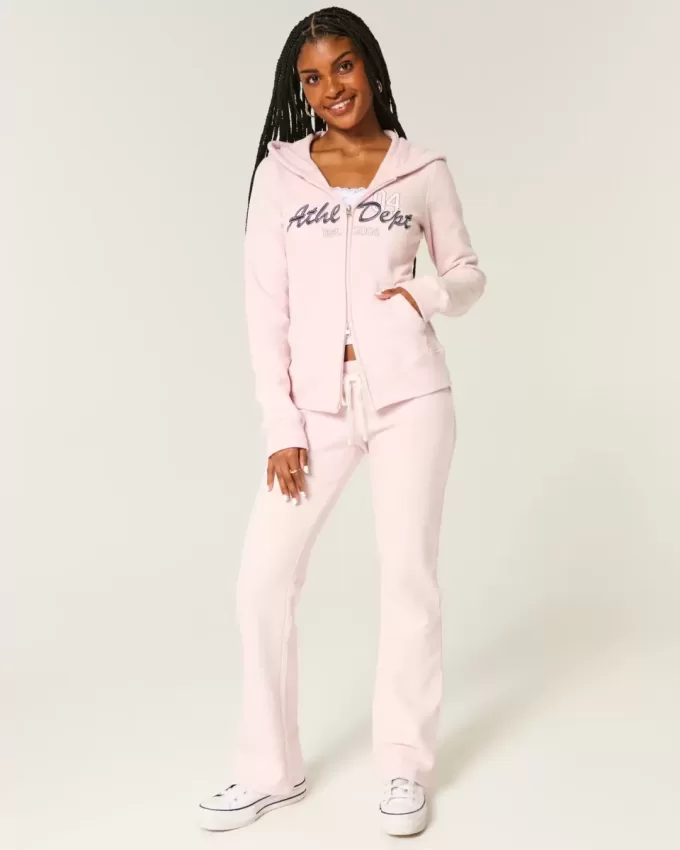 Slim Athletic Dept – Kapuzenpullover mit Grafik und Reißverschluss Slim Athletic Dept – Kapuzenpullover mit Grafik und Reißverschluss