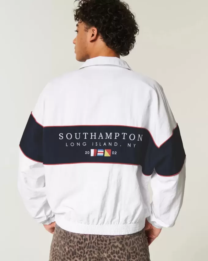Southampton NY Grafik-Reißverschlussjacke Southampton NY Grafik-Reißverschlussjacke