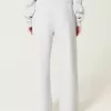 Sportliche Jogginghose mit weitem Bein und Grafik Sportliche Jogginghose mit weitem Bein und Grafik