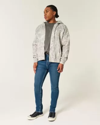 Sportliche Skinny-Jeans in dunkler Waschung