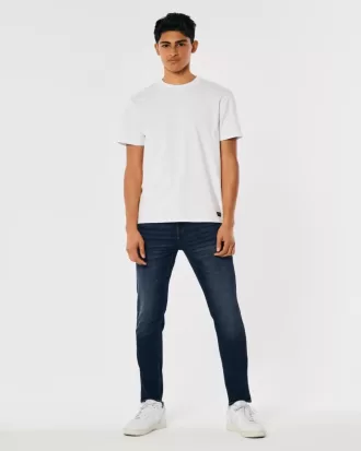 Sportliche Skinny-Jeans in dunkler Waschung