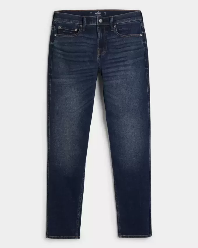 Sportliche Skinny-Jeans in dunkler Waschung