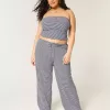 Strick-Schlupfhose mit weitem Bein Strick-Schlupfhose mit weitem Bein