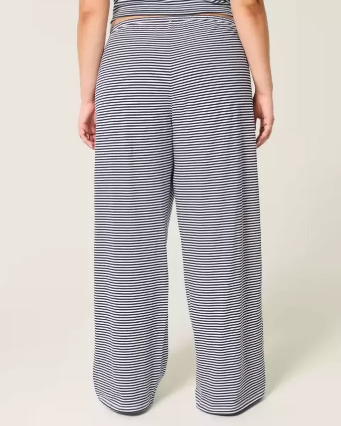 Strick-Schlupfhose mit weitem Bein Strick-Schlupfhose mit weitem Bein