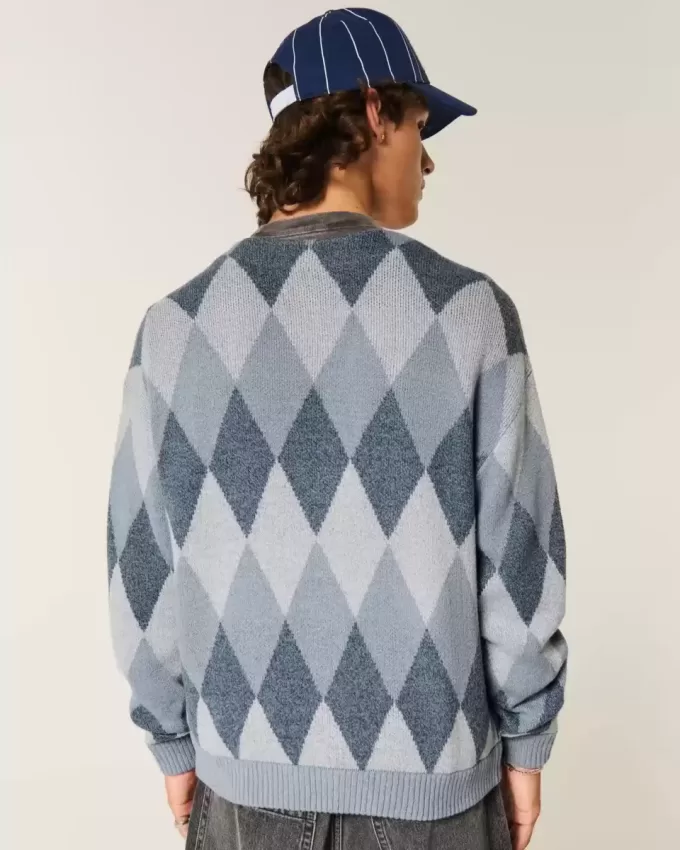Strickjacke mit Kastenmuster Strickjacke mit Kastenmuster