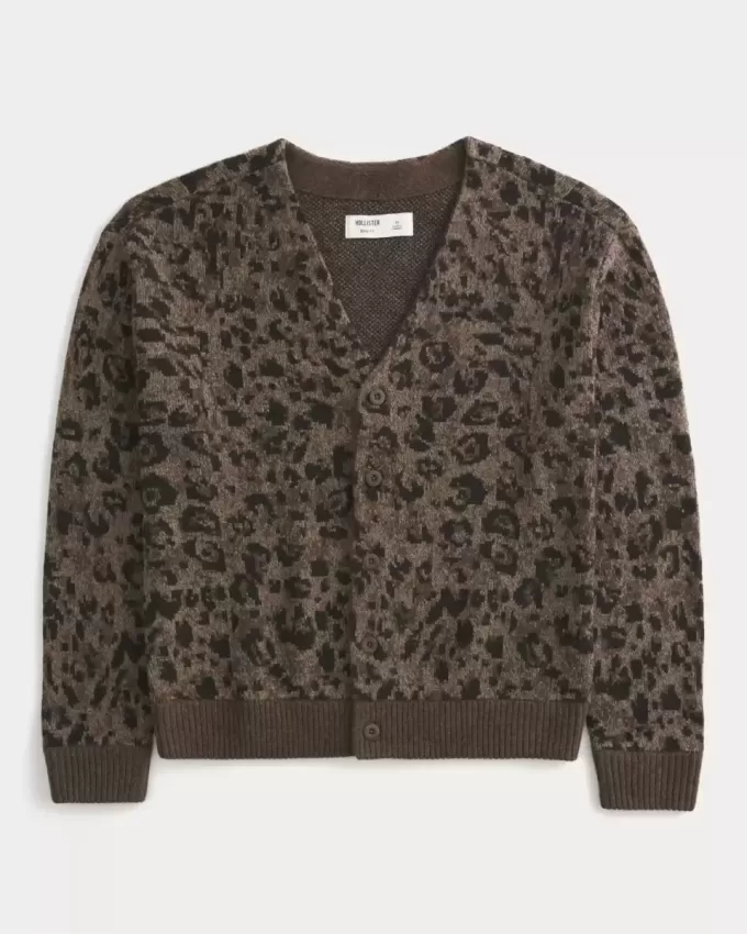 Strickjacke mit Kastenmuster Strickjacke mit Kastenmuster