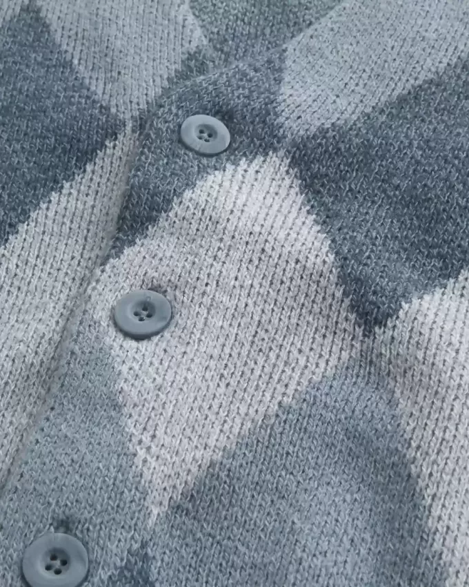 Strickjacke mit Kastenmuster Strickjacke mit Kastenmuster