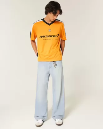 Super Baggy-Jeans in heller Waschung