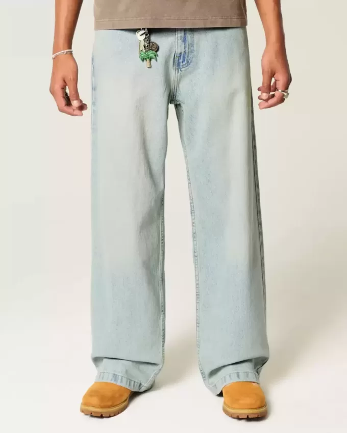 Super Baggy-Jeans in heller Waschung Super Baggy-Jeans in heller Waschung