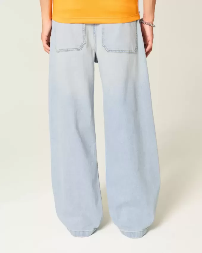 Super Baggy-Jeans in heller Waschung Super Baggy-Jeans in heller Waschung