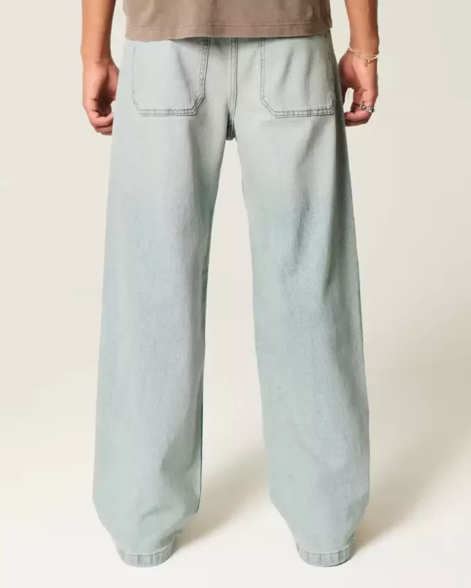 Super Baggy-Jeans in heller Waschung Super Baggy-Jeans in heller Waschung