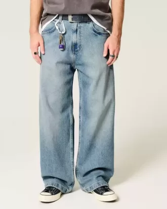 Super Baggy-Jeans in mittlerer Waschung Super Baggy-Jeans in mittlerer Waschung