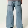 Super Baggy-Jeans in mittlerer Waschung Super Baggy-Jeans in mittlerer Waschung