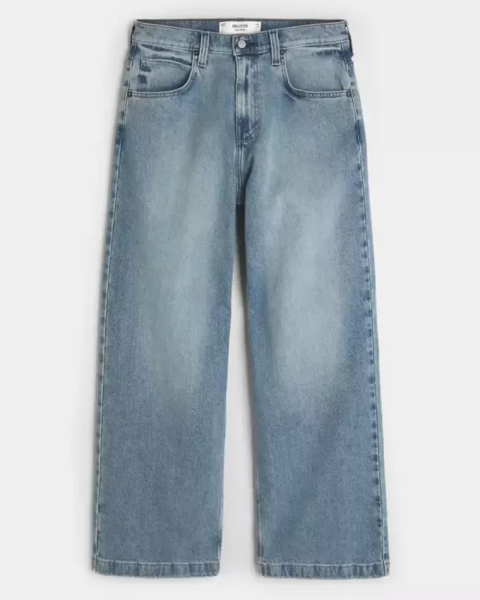 Super Baggy-Jeans in mittlerer Waschung Super Baggy-Jeans in mittlerer Waschung