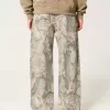 Super Baggy-Jeans mit Camouflage-Muster Super Baggy-Jeans mit Camouflage-Muster