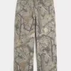 Super Baggy-Jeans mit Camouflage-Muster Super Baggy-Jeans mit Camouflage-Muster