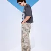 Super Baggy-Jeans mit Camouflage-Muster Super Baggy-Jeans mit Camouflage-Muster
