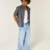 Super Baggy-Jeans mit Spider-Grafik in heller Waschung Super Baggy-Jeans mit Spider-Grafik in heller Waschung