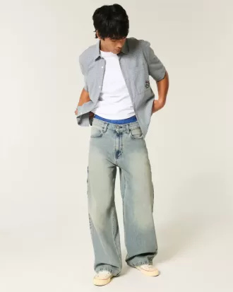 Super Baggy Painter Jeans in mittlerer Waschung Super Baggy Painter Jeans in mittlerer Waschung