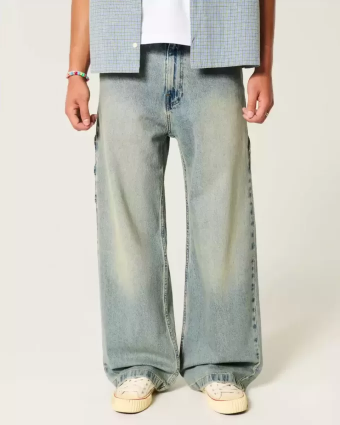 Super Baggy Painter Jeans in mittlerer Waschung Super Baggy Painter Jeans in mittlerer Waschung