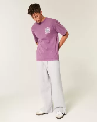 Super Baggy Y2K Jogginghose mit geteiltem Saum