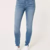 Super Skinny Jeans mit hohem Bund und mittlerer Waschung Super Skinny Jeans mit hohem Bund und mittlerer Waschung