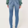 Super Skinny Jeans mit hohem Bund und mittlerer Waschung Super Skinny Jeans mit hohem Bund und mittlerer Waschung